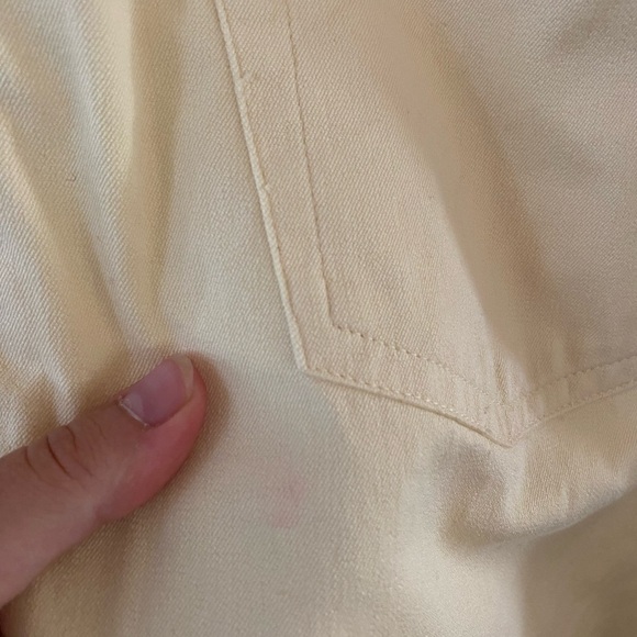 LAUREN RALPH LAUREN CLASSIC BUTTER YELLOW COTTON PANTS JEANS VINTAGE 90S - Picture 4 of 10